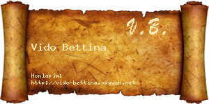 Vido Bettina névjegykártya