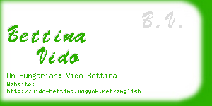 bettina vido business card